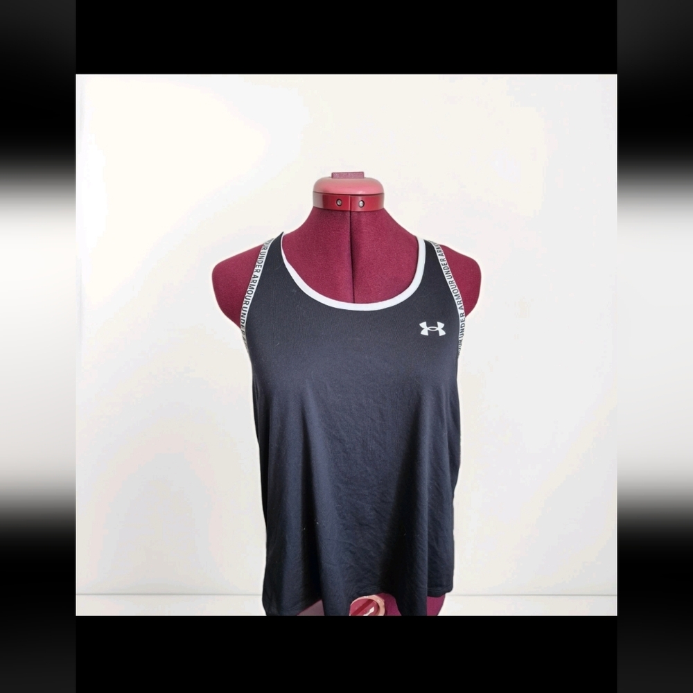 Under Armour Women's Black and White Tank Top